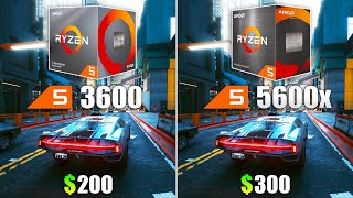 Ryzen 5 5600X vs Ryzen 5 3600  Test in 10 Games [upl. by Anglo]