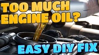 How To Remove Engine Oil if Overfilled EASY DIY FIX [upl. by Tadashi]