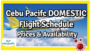 Cebu Pacific Domestic Flight Schedules with Prices amp Availability Philippines Travel Update [upl. by Ivy]