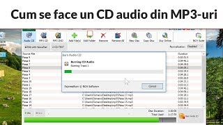 Cum se face un CD audio track din MP3 [upl. by Kaasi]