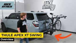 Thule Apex XT Swing Hitch Mount Bicycle Rack Overview and Demo [upl. by Sitoiyanap]