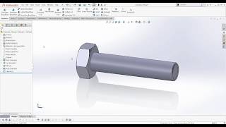 Come fare filettature cosmetiche con SOLIDWORKS [upl. by Polky]