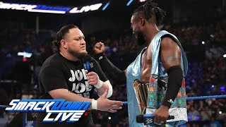 Kofi Kingston sends a defiant message to Samoa Joe SmackDown LIVE July 2 2019 [upl. by Elohcim]