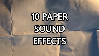 10 Paper Sound Effects  BONUS  ROYALTY FREE [upl. by Aneehsak]