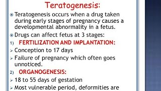 Congenital malformations Teratogenesis [upl. by Karlotte]