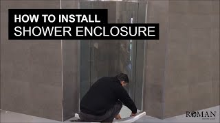 How to install a quadrant Shower Enclosure [upl. by Kylstra]