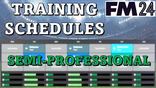 How I Set Up Training Schedules For SemiProfessional Teams In FM24 [upl. by Henriques]