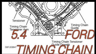 54 Ford timing chain replacement 54 timing marks [upl. by Reese]