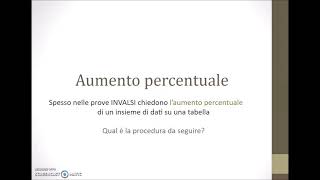 Stat11 Lezione di Statistica aumento percentuale [upl. by Samford]