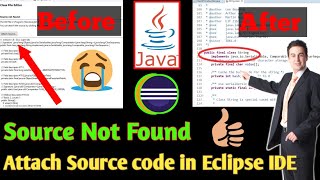 🔴📎Attach JavaDocs source to eclipse  source not found in eclipse while debugging java [upl. by Rebmyt]