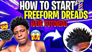 HOW TO GET FREEFORM DREADSAFRO DREADS TUTORIAL  VERY EASY [upl. by Luca]