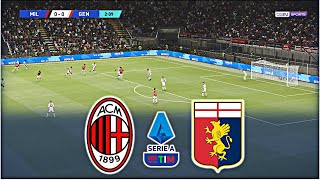 AC MILAN vs GENOA  LEGA SERIE A TIM 202425 [upl. by Tamqrah]