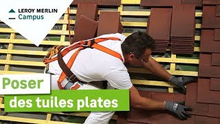 Comment poser des tuiles plates  Leroy Merlin [upl. by Bertilla]