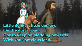 Little Donkey with lyrics for congregations [upl. by Nyliret]