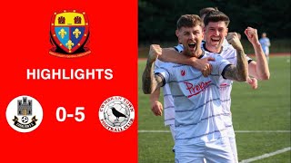 Caerleon 05 Cwmbrân Town  Gwent FA Senior cup  Quarter final highlights [upl. by Hellman]