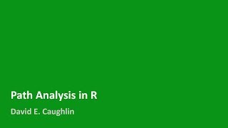 Path Analysis in R [upl. by Yelroc115]