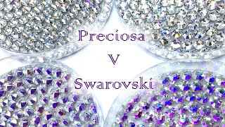 Up Close  Preciosa v Swarovski Crystal Comparison [upl. by Aleiram364]