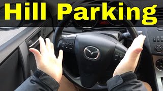 Hill ParkingBeginner Driving LessonUphill And Downhill [upl. by Anaderol]