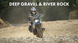 6 Tips for Riding Through Gnarly Gravel amp River Rock  Let Your Adventure Bike Steer Itself [upl. by Okimuk479]