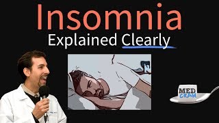 Insomnia Explained Clearly  Causes Pathophysiology amp Treatment [upl. by Walli841]