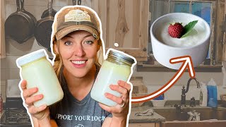 The EASY Way to Make Homemade Yogurt with fewer dishes [upl. by Eichman745]