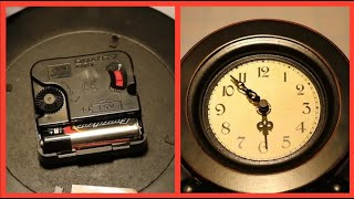 HOW TO REPLACE A QUARTZ CLOCK MECHANISM [upl. by Gathard]