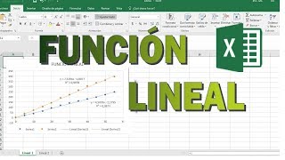 Función lineal en Excel [upl. by Zannini]