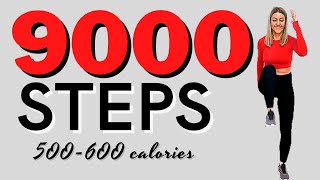 🔥9000 STEPS🔥FAST WALKING WORKOUT for Weight Loss🔥SWEATY FAT BURNING POWER WALK for WEIGHT LOSS🔥 [upl. by Abram85]