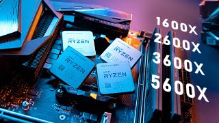 From Ryzen 5 1600X to 5600X  The UPGRADE Path for AMD Zen [upl. by Gnim14]