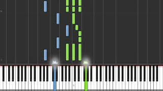 Dommage Bigflo amp Oli  Piano Synthesia Tuto [upl. by Frodina37]