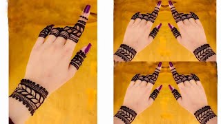 Latest Mehndi design For eid 2021  Mehndi designs 2021  Hennabysid [upl. by Esidarap]