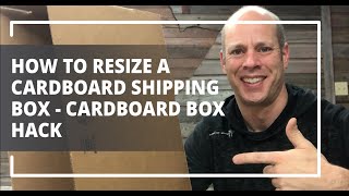 How To Resize A Cardboard Shipping Box  Cardboard Box Hack [upl. by Luehrmann]