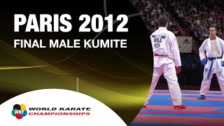 Final Male Kumite 60Kg Amir Mehdizadeh vs Douglas Brose World Karate Championships 2012 [upl. by Acimahs]