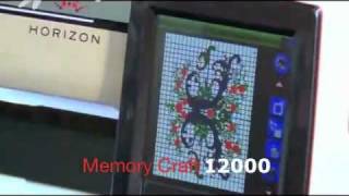 Janome Horizon Memory Craft 12000  New Features on show [upl. by Adalie]