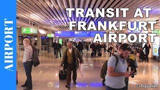 TRANSIT WALK AT FRANKFURT Airport FRA Terminal 1  Connection Flight Transfer Arriving amp Departing [upl. by Dustman]