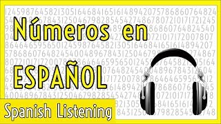 Spanish numbers Números en español Listening exercise [upl. by Tebasile501]