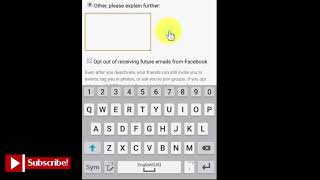 How To Deactivate Facebook Account On Mobile App [upl. by Woodford343]