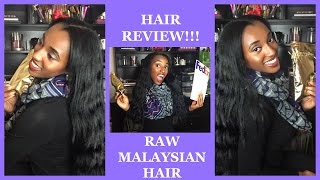 NICE WAVY VIRGIN HAIR DHairBoutique Raw Malaysia Hair Review [upl. by Morril]