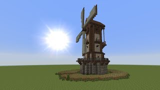 Minecraft Tutorial  Windmühle bauen  build a Windmill 1 [upl. by Rekyr464]