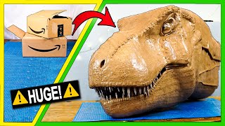 How to make a TRex out of CARDBOARD [upl. by Jan]