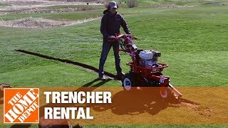 Trencher Rental  The Home Depot Rental [upl. by Engvall]