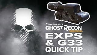 EXPS amp G33 scope location and info  Ghost Recon Wildlands quick tip [upl. by Ronen]