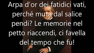 Giuseppe Verdi Va pensiero  Testo e Musica [upl. by Donall]