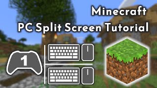 Minecraft PC Split Screen Tutorial with Nucleus CoOp [upl. by Faunie763]