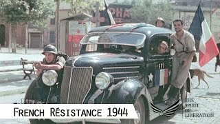 French Résistance in 1944 in color and HD [upl. by Nadabb]