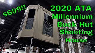 2020 ATA Millennium Treestands Buck Hut Shooting House Blind [upl. by Aileme]