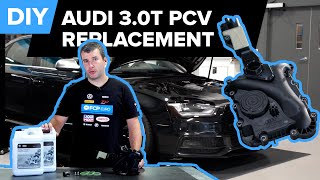 Audi S4 B8 amp B85 30t  PCV  Air Oil Separator Replacement DIY Audi A7 S4 S5 amp SQ5 [upl. by Tuinenga]