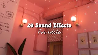 20 Sound Effects For Edits [upl. by Alarise129]