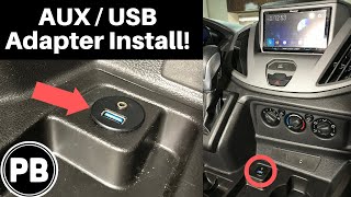 How to install an AUX and USB Input Adapter to an Aftermarket Radio [upl. by Garceau]