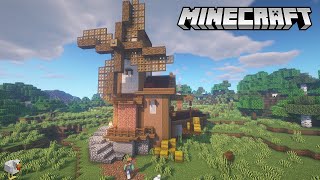 Minecraft Windmill Tutorial  How to Build [upl. by Aranaj397]